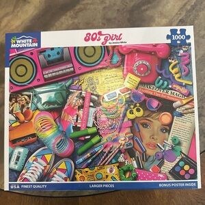 White Mountain 80s Girl Puzzle